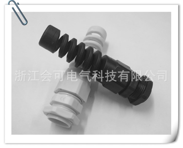 M27X1.5防折彎電纜防水接頭 PG21耐扭式螺旋接頭 M27彈簧式接頭