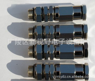 兩心四心銅尾纜接頭 同軸光纜接頭 防水F 頭