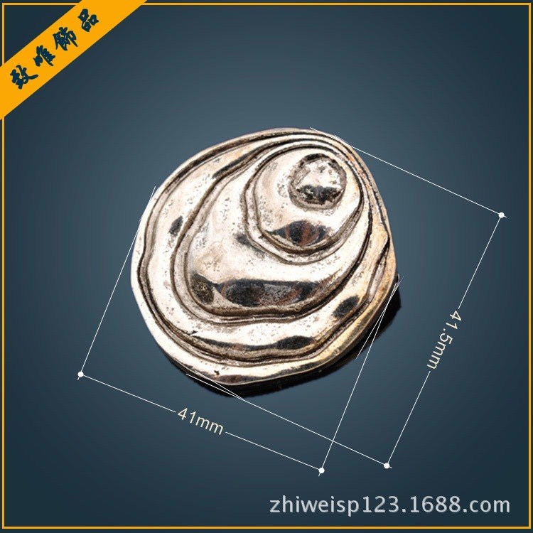 7813廠家生產(chǎn)批發(fā)不規(guī)則凹面圓片合金飾品配件批發(fā)  diy手工制作