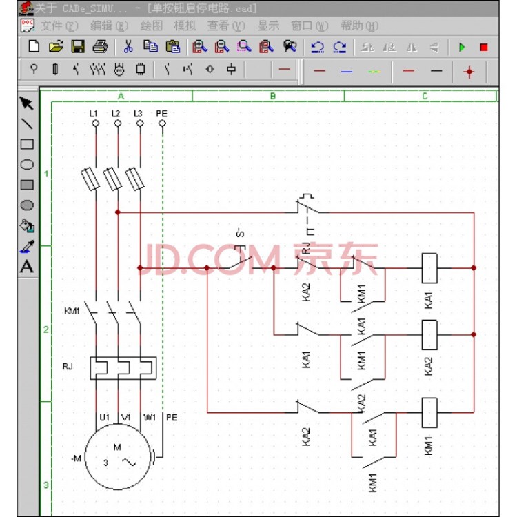 電氣設(shè)計畫圖電工電路繪圖制圖工具軟件 電工制圖 強電電路圖模擬