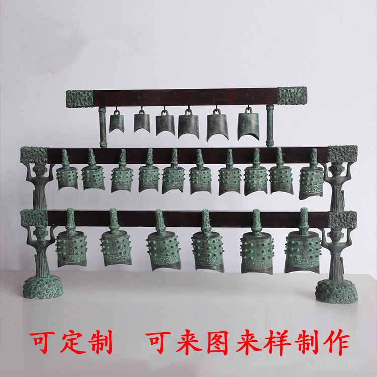 仿古青銅器曾侯乙編鐘擺設(shè)影視道具旅游景區(qū)度假村工藝品擺件