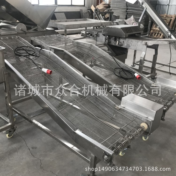 眾合魚排上糠機  面包屑專用食品裹糠機    上漿上粉成套設備