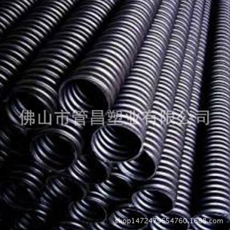 hdpe（聚乙烯）單壁滲水波紋管/HDPE單壁透水波紋管/碳素波紋管