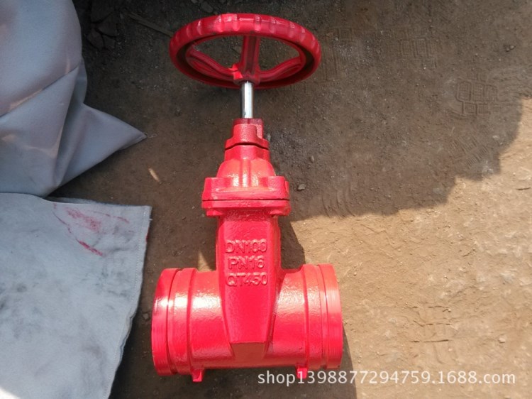 溝槽暗桿閘閥 消防專用卡箍閘閥 Z85X-10/16 DN125 廠家直銷