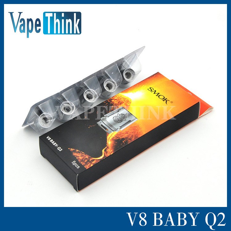 SMOK tfv8 baby大烟雾化芯baby-Q2双发0.4 0.6欧成品芯 现货