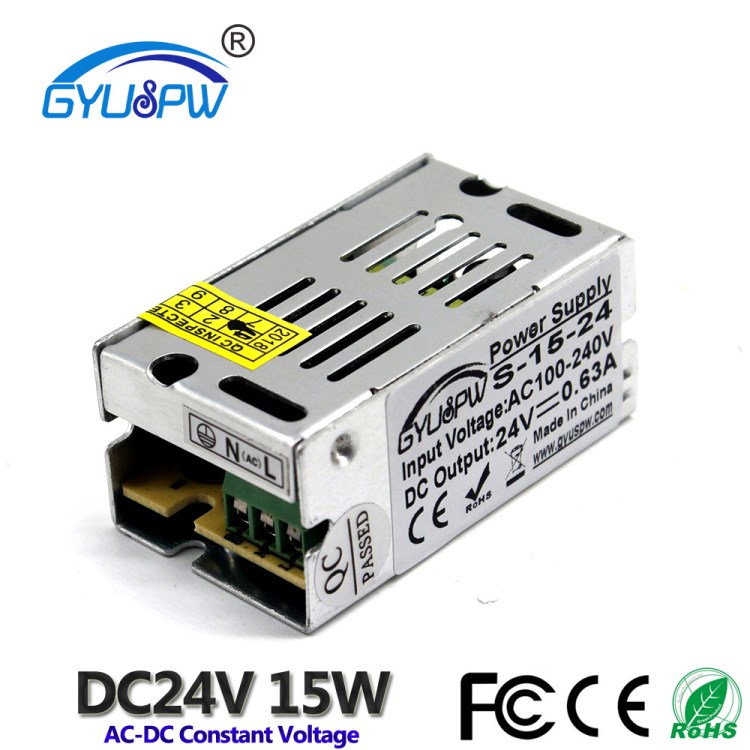 DC24V直流电源 灯带灯条模组电源 24V15W恒压开关电源 LED电源