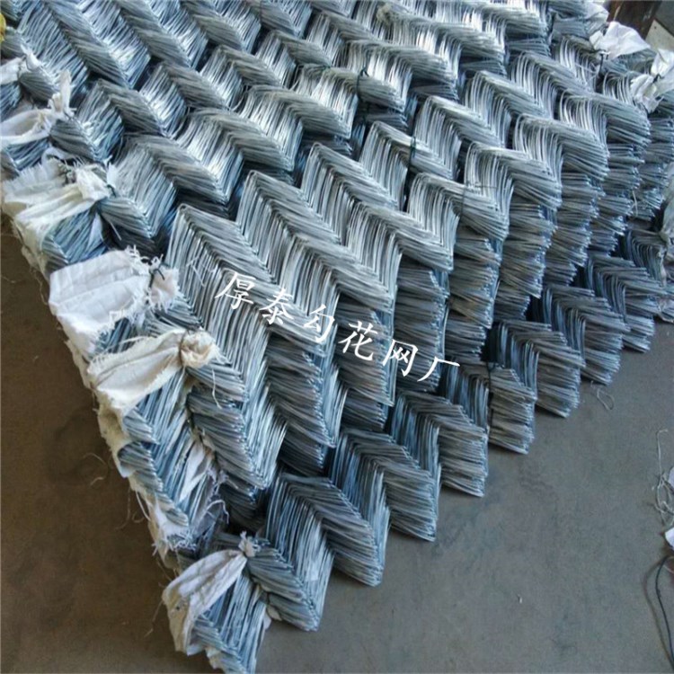 鍍鋅勾花網護欄網廠家定做 菱形勾花網 湖南