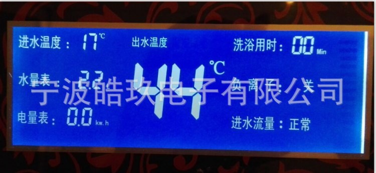 供應即熱式電熱水器/溫控器/溫濕度計/油煙/消毒機LCD液晶顯示屏