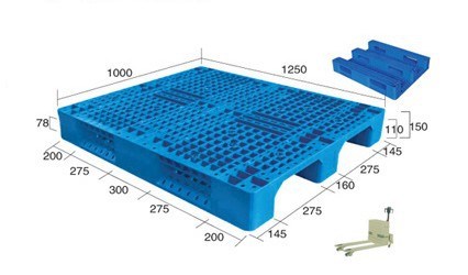 供應(yīng)網(wǎng)格川字 塑料托盤 鶴壁 新鄉(xiāng)1250 塑料托盤 塑料棧板