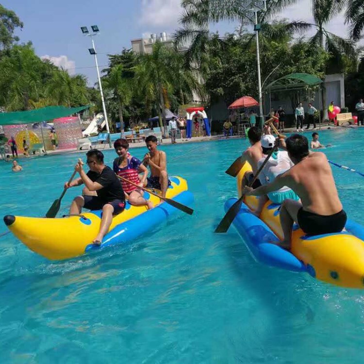  充氣水上飛魚 戶外水上香蕉船大型水上樂園設備水上香船