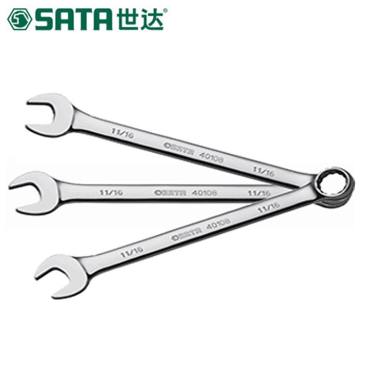 英制全拋光兩用扳手5/16&rdquo;_40102_世達(dá)/SATA