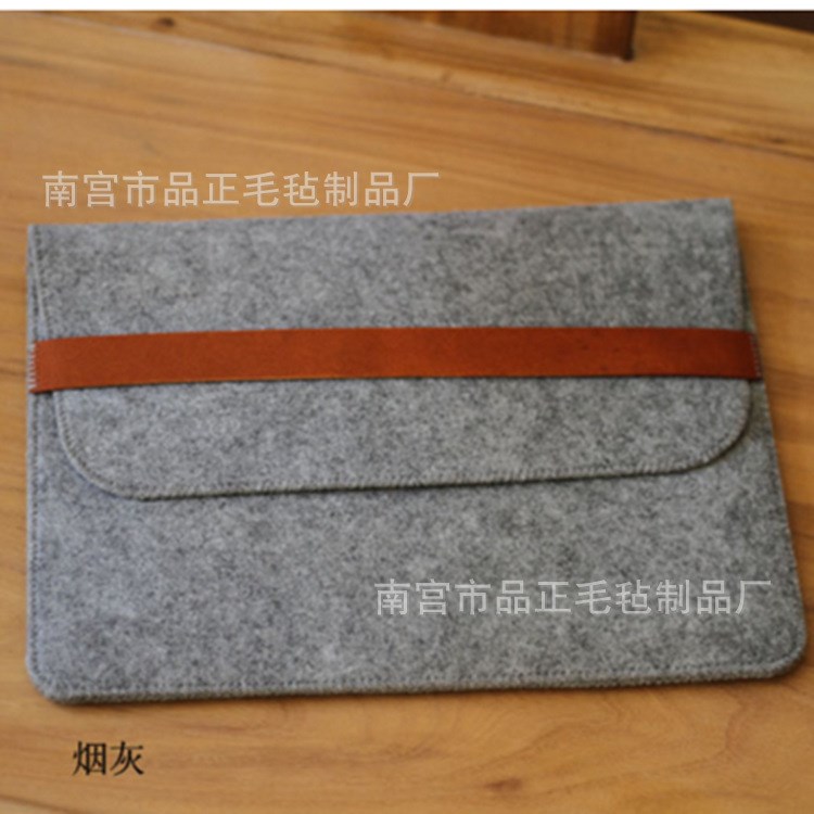 廠家批發(fā)定制毛氈筆記本電腦內(nèi)膽包 文件袋 平板保護套 加logo