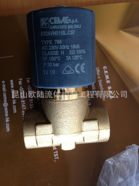 CEME電磁閥8324 原裝 器高溫電磁閥TYPE 788 /數控切割
