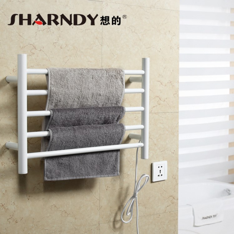 想的白色電熱毛巾架