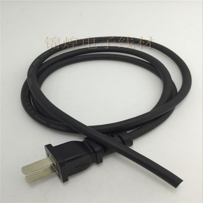 批發電動工具插頭電源線 國標兩插2*0.75平方配件專用兩芯線