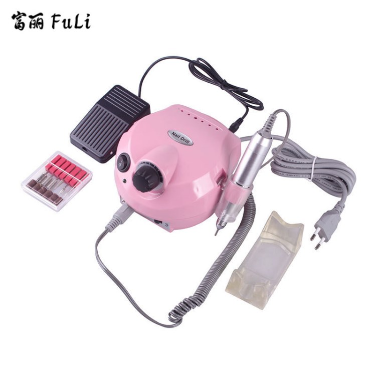 美甲用品 25000轉(zhuǎn)US-202電動磨甲機/指甲打磨機粉色 批發(fā)