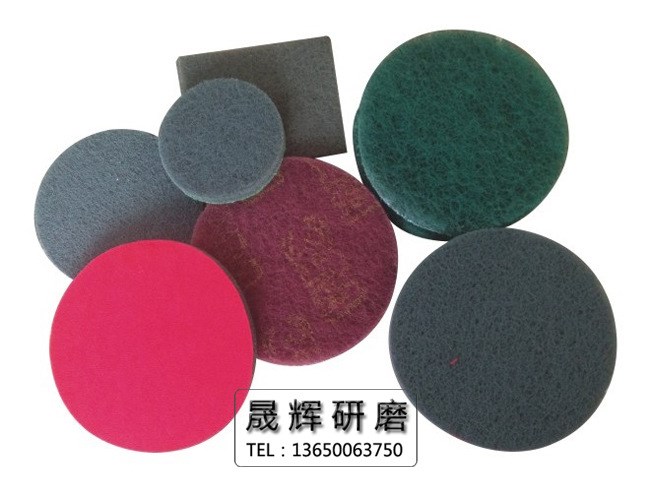 3M工業百潔布7447C紅色7448植絨圓盤菜瓜布拉絲尼龍片5寸8698