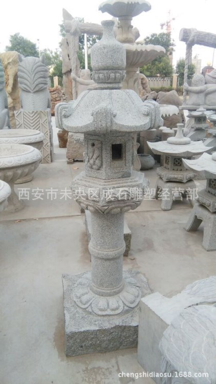 青石仿古園林戶外寺廟廣場裝飾石燈石塔鎮(zhèn)宅