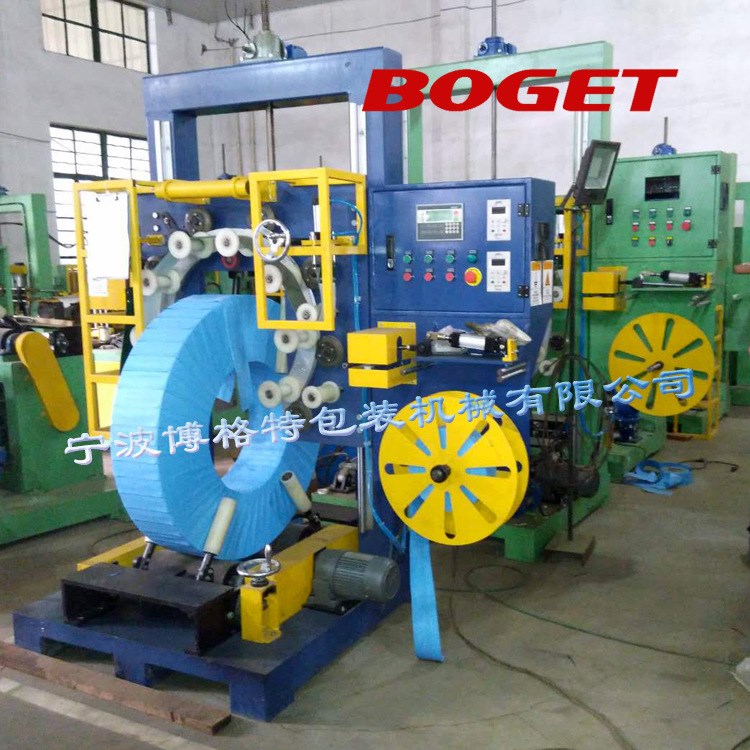 供應(yīng)河南鄭州立式環(huán)體纏繞機 湖南鋁卷打包機 鋼帶纏繞打包機