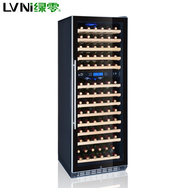 LVNI 120支裝壓縮機雙溫紅酒柜 恒溫恒濕展示架酒柜