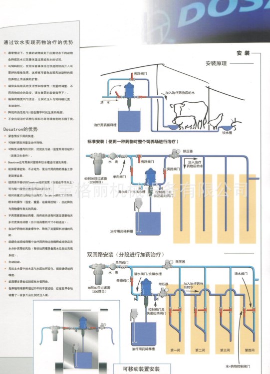 雞場加藥器 免疫消毒加藥器  豬場加藥器法國多壽免電源