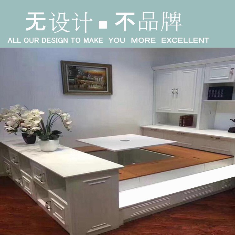 全鋁家居 全鋁榻榻米床智能升級版升降桌 超大儲存空間 支持定制