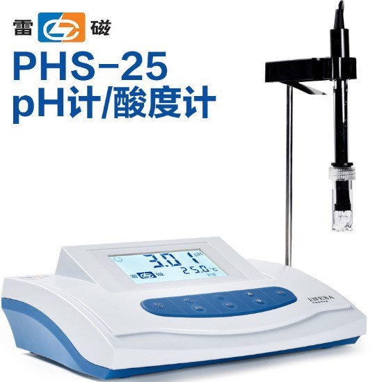 上海雷磁 酸度計PHS-25（數(shù)顯）上海儀電科學(xué) PH計