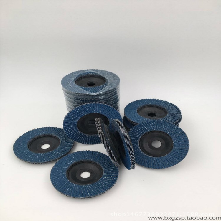 德力美百葉輪加厚100型角磨機拋光片拋光輪平面砂布輪打磨百葉片