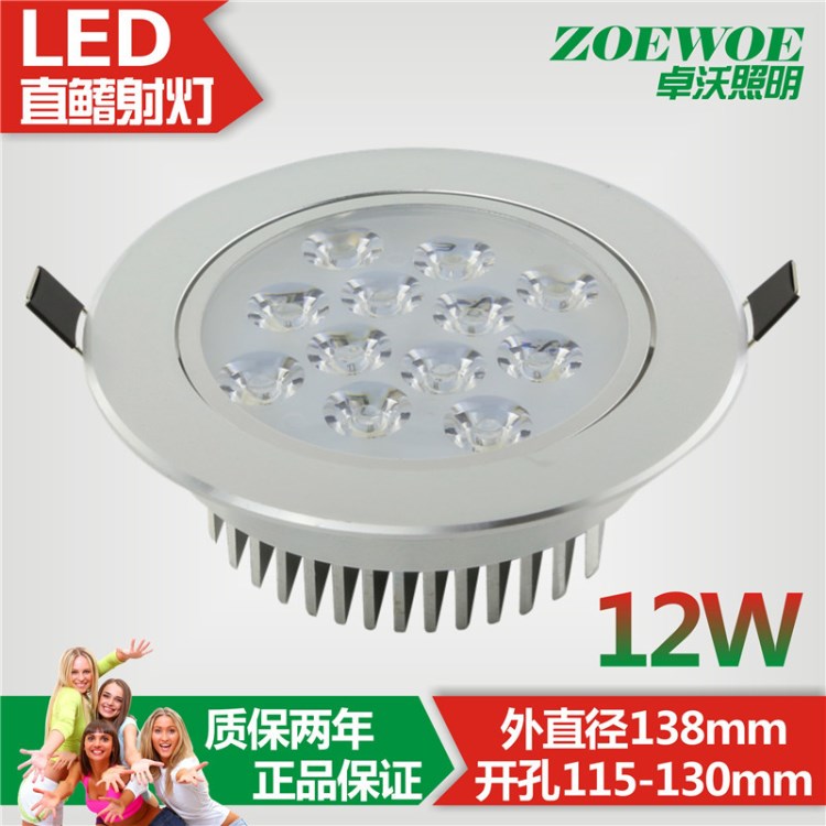 led12W射燈室內燈具重慶石家莊保定承德唐山廊坊滄州衡水LED批發(fā)