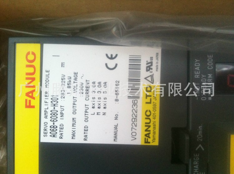 供應原裝FANUC伺服放大器A06B-6080-H301歡迎訂購