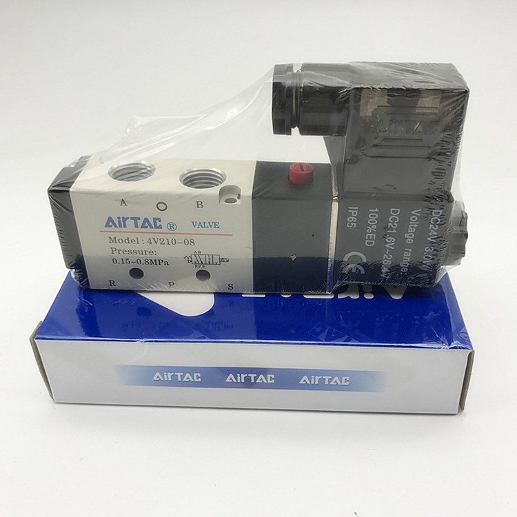 現貨 原裝亞德客AirTAC二位五通電磁閥4V210-08/4V210-06