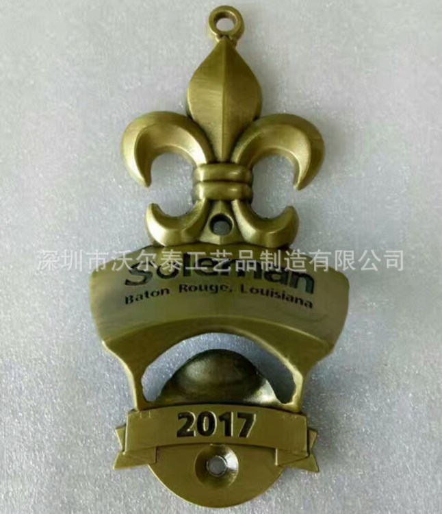 2017新款啤酒開瓶器 皇冠電鍍古銅開瓶器 創(chuàng)意廚房瓶起子小工具