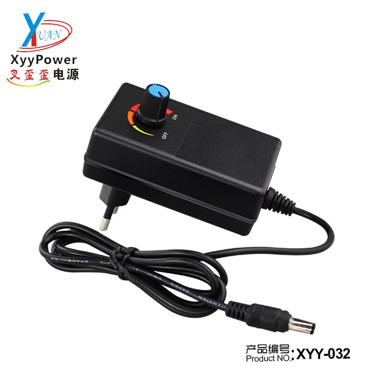 工廠(chǎng)直銷(xiāo) 3~12V1A歐規(guī) 可調(diào)電源開(kāi)關(guān)電源適配器 鼓風(fēng)機(jī)調(diào)速器