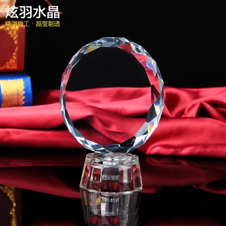 廠家直銷創意水晶擺件太陽花水晶工藝品可定制水晶影像 紀念品