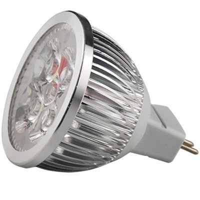Led車鋁燈杯射燈3W4W足瓦MR16  外貿質量
