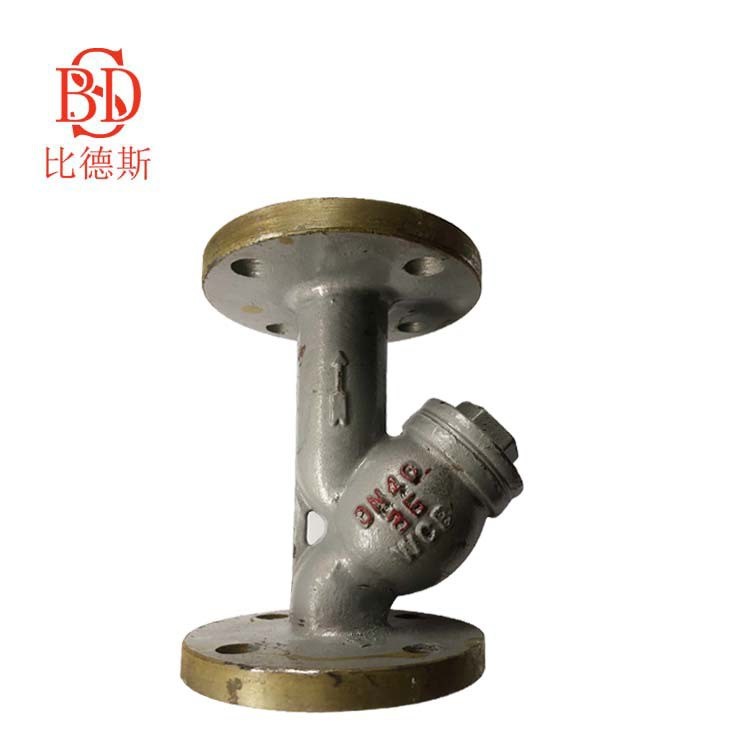 GL41H-16C法蘭過濾器 鑄鋼法蘭蒸汽導熱油 Y型過濾器