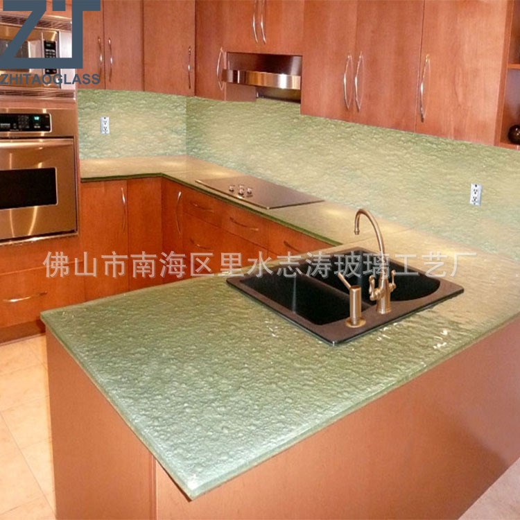 50mm玻璃櫥柜臺(tái)面glass countertop