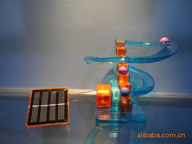 新陽光科技小制作 DIY學生科學實驗組裝太陽能拼裝玩具太空軌道球