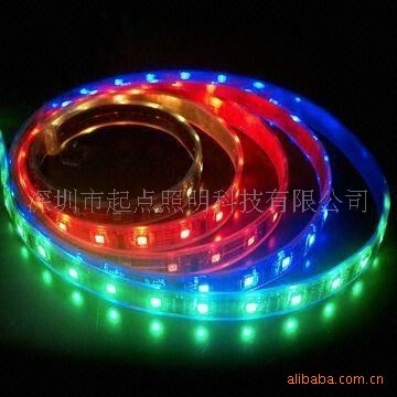 三燈一顆IC，幻彩燈條，柔性燈條1903幻彩燈條一米30燈12V幻彩燈