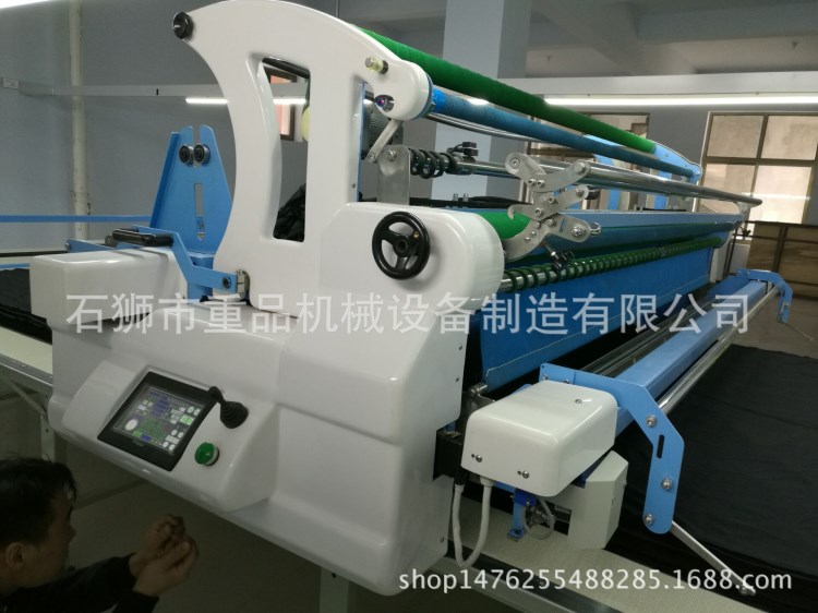 廠家直銷全自動拉布機 液晶PLC操作屏鋪布機 全自動壓布裝置