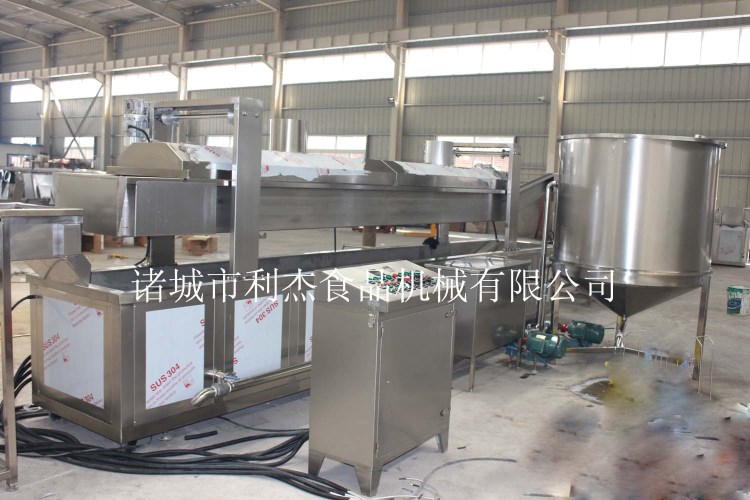 大型油炸花生米加工設備 油炸機械設備 山東油炸食品機械設備
