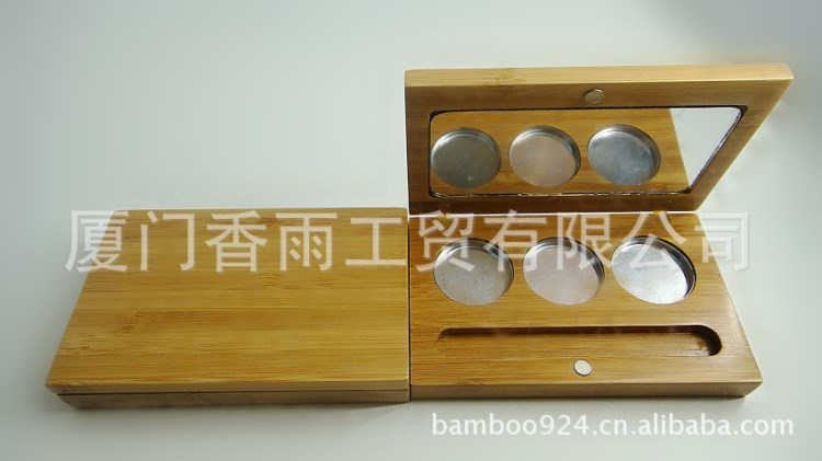 廠家直銷 福建廈門自然低碳竹制品 生態(tài)環(huán)保竹質(zhì)眼影盒