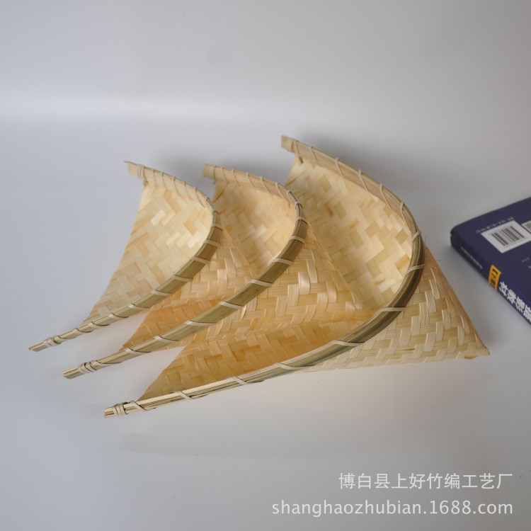 竹篮簸箕竹筛酒店盛菜篮虾蟹篮幼儿园挂饰吊饰