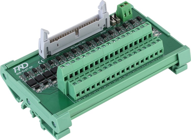 AS300臺(tái)達(dá)PLC 16路輸入16路輸出轉(zhuǎn)換端子臺(tái)輸出放大板OIB-E16T-D7