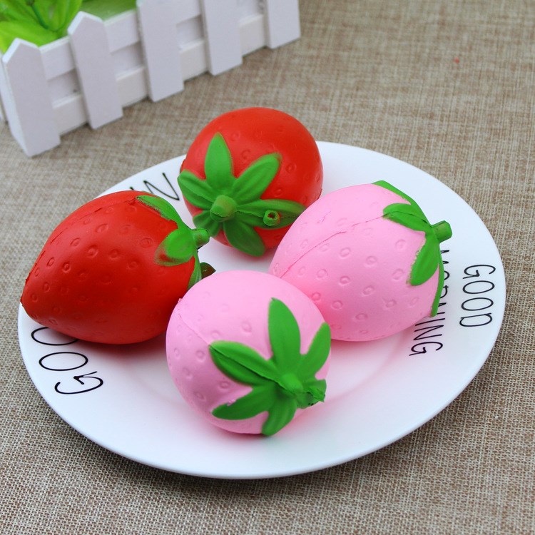 跨境PU慢回彈蛋糕水果 squishy仿真小號草莓模型現(xiàn)貨爆款