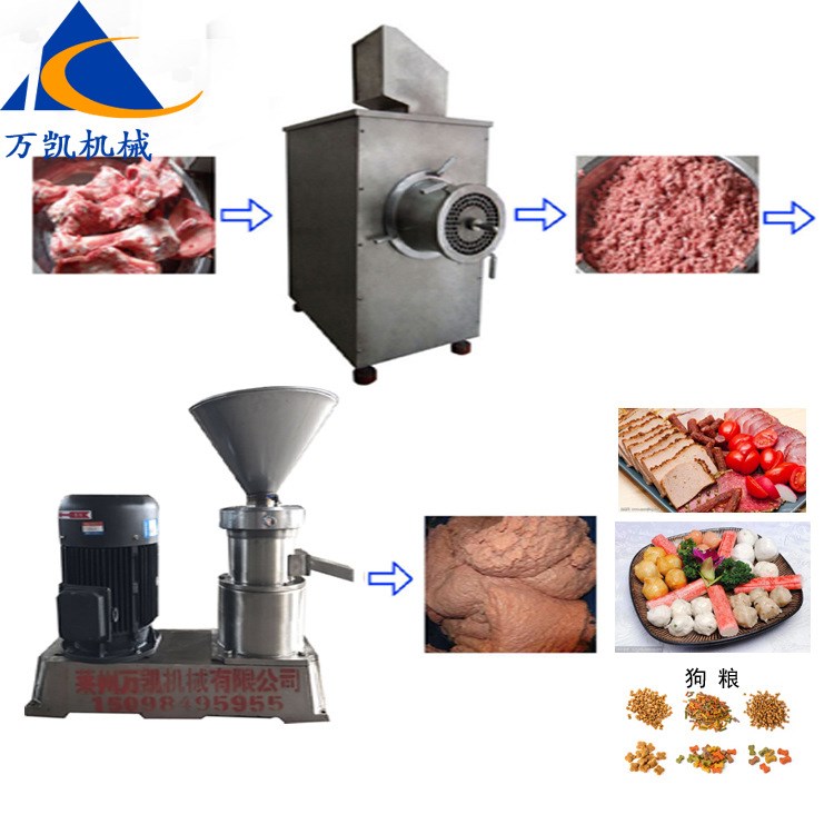 骨泥機 肉泥機 雞肉牛肉狗糧專用膠體磨 骨泥磨 破骨破皮專用設備