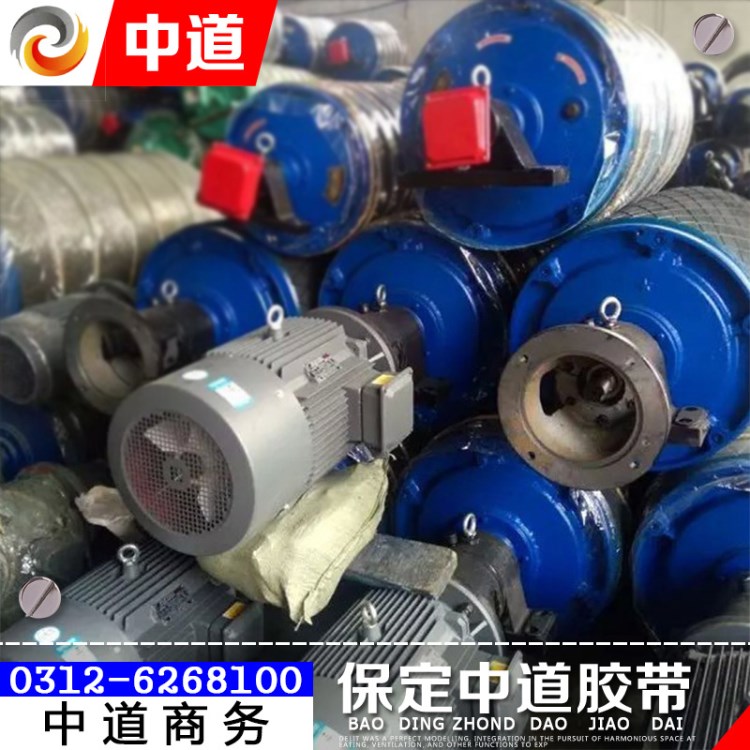 電動滾筒現(xiàn)貨小型輸送皮帶運輸機主動傳動改向包膠無動力輥筒加工