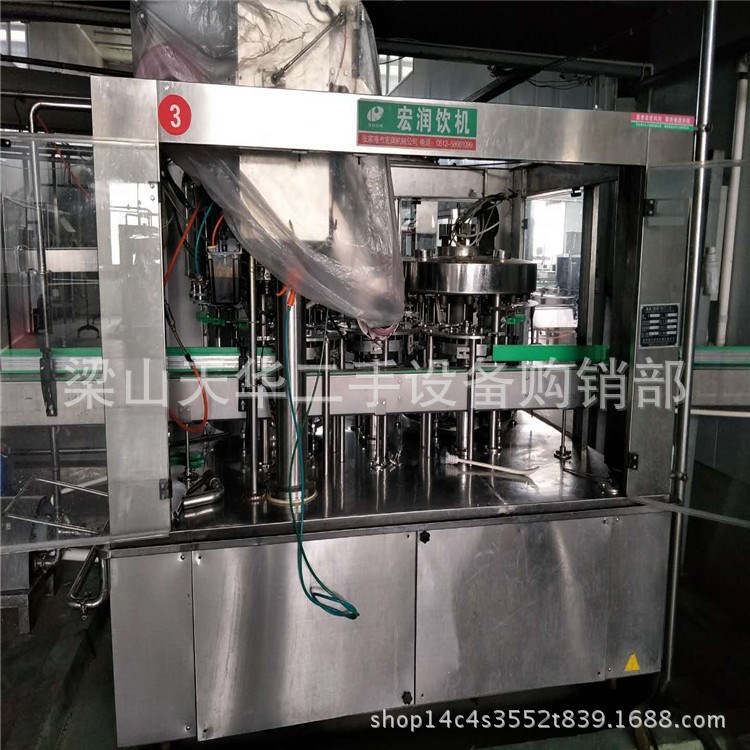 長期出售二手灌裝機，二手飲料灌裝機，二手全自動三合一灌裝機