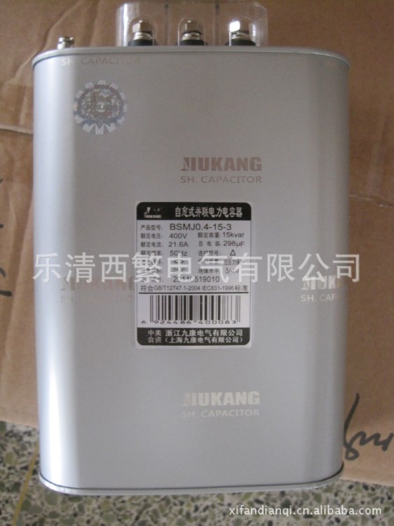 供應(yīng)低壓并聯(lián)電容器BZMJ-0.45-10-3正泰