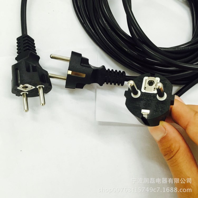 廠家直銷 德式ITS GS電源線 歐規(guī)電源線 歐標(biāo)橡膠線 插頭線